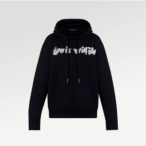 Louis Vuitton Men's Black Hoodie Sweater